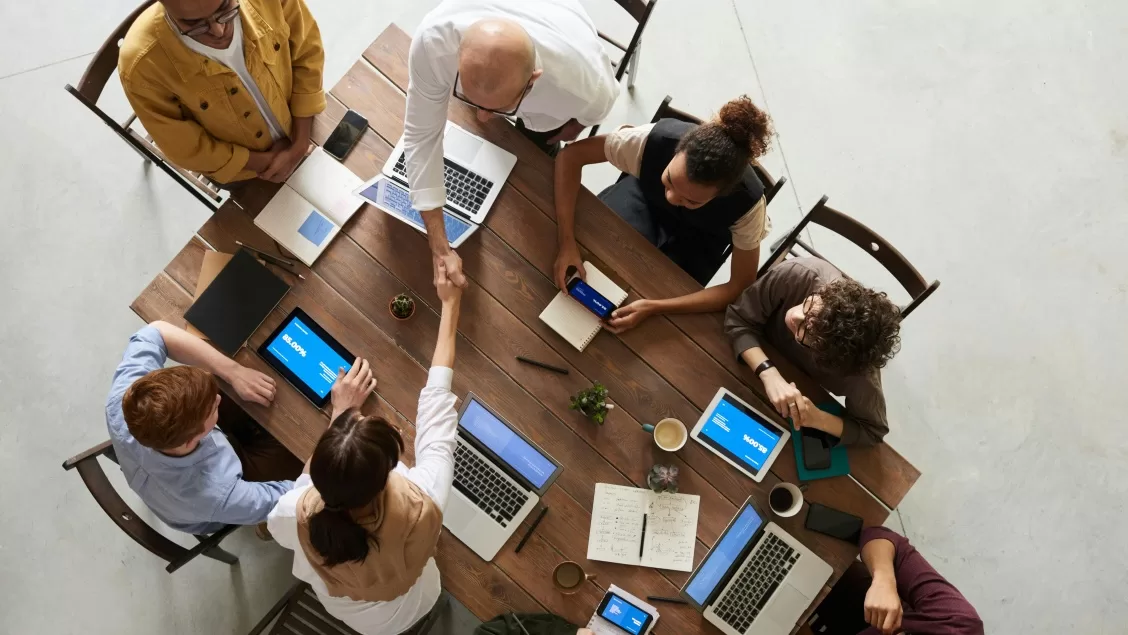 Picture showing a research team integrated